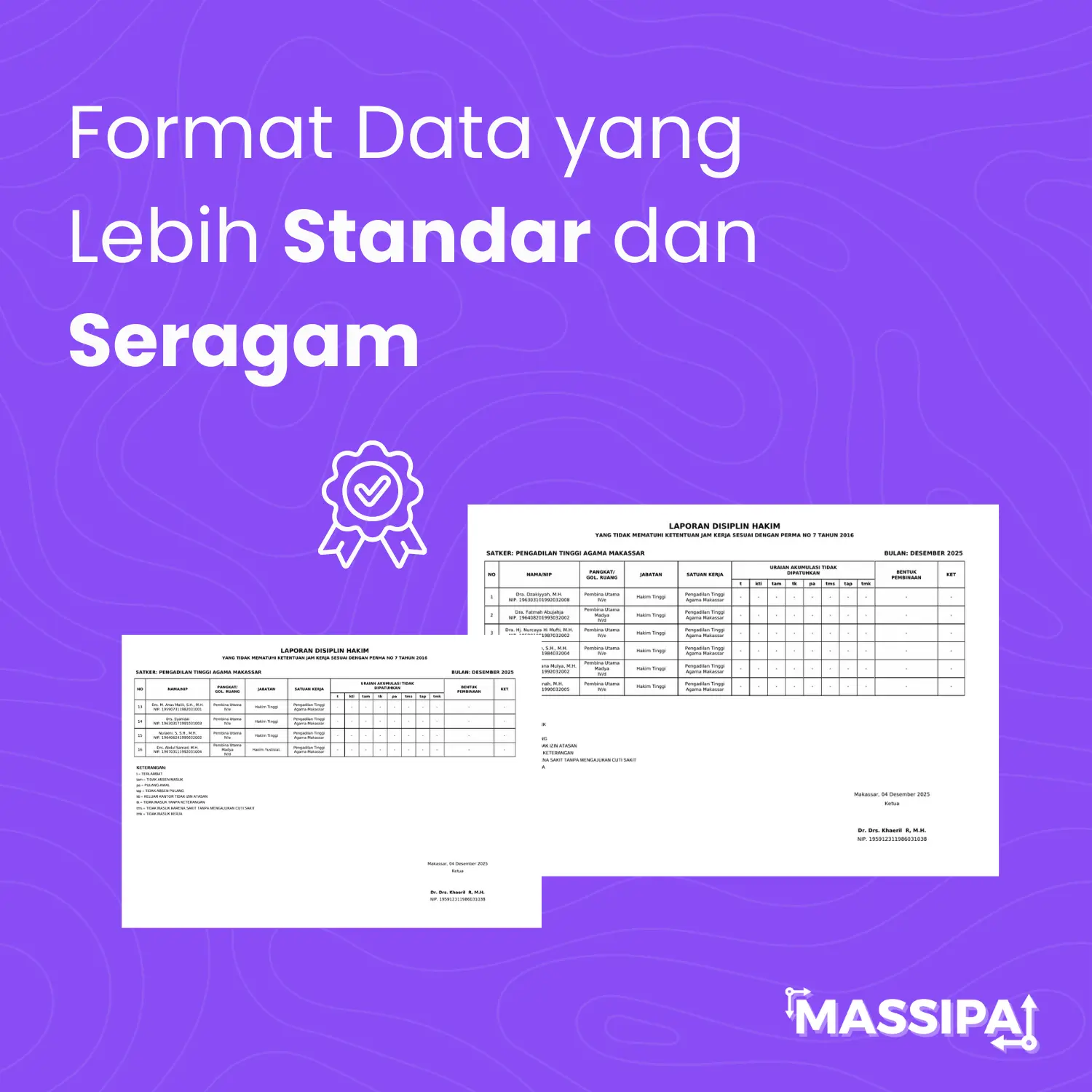 Format Data yang Lebih Standar dan Seragam